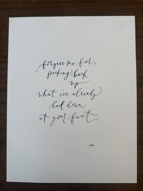 Handlettered Script Painting - Christian Religious Art